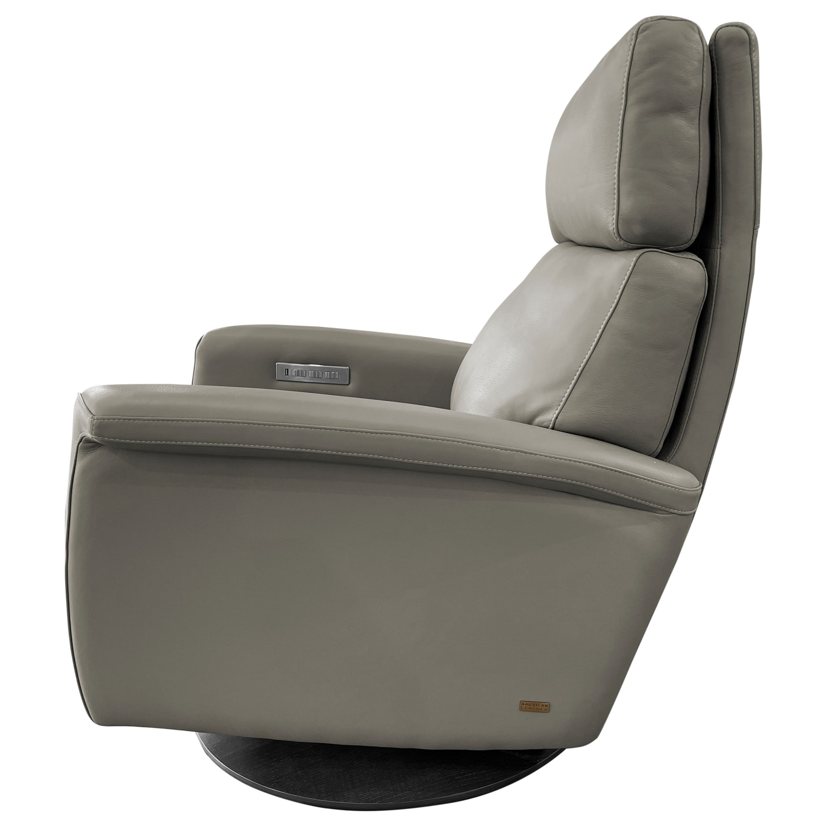 American leather swivel recliner top